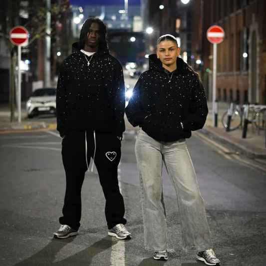 Norava Midnight Rhinestone Hoodie