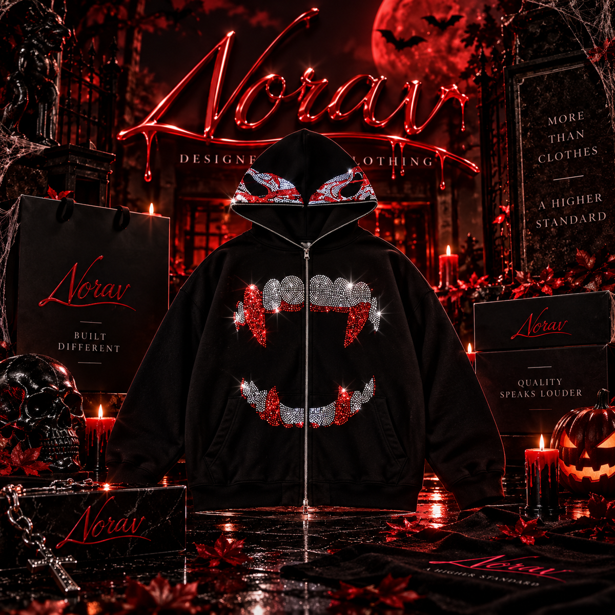 HOODIE RHINESTONE