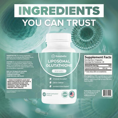 NORAVA LABS Glutathion Liposomal 500 mg – 60 Gélules