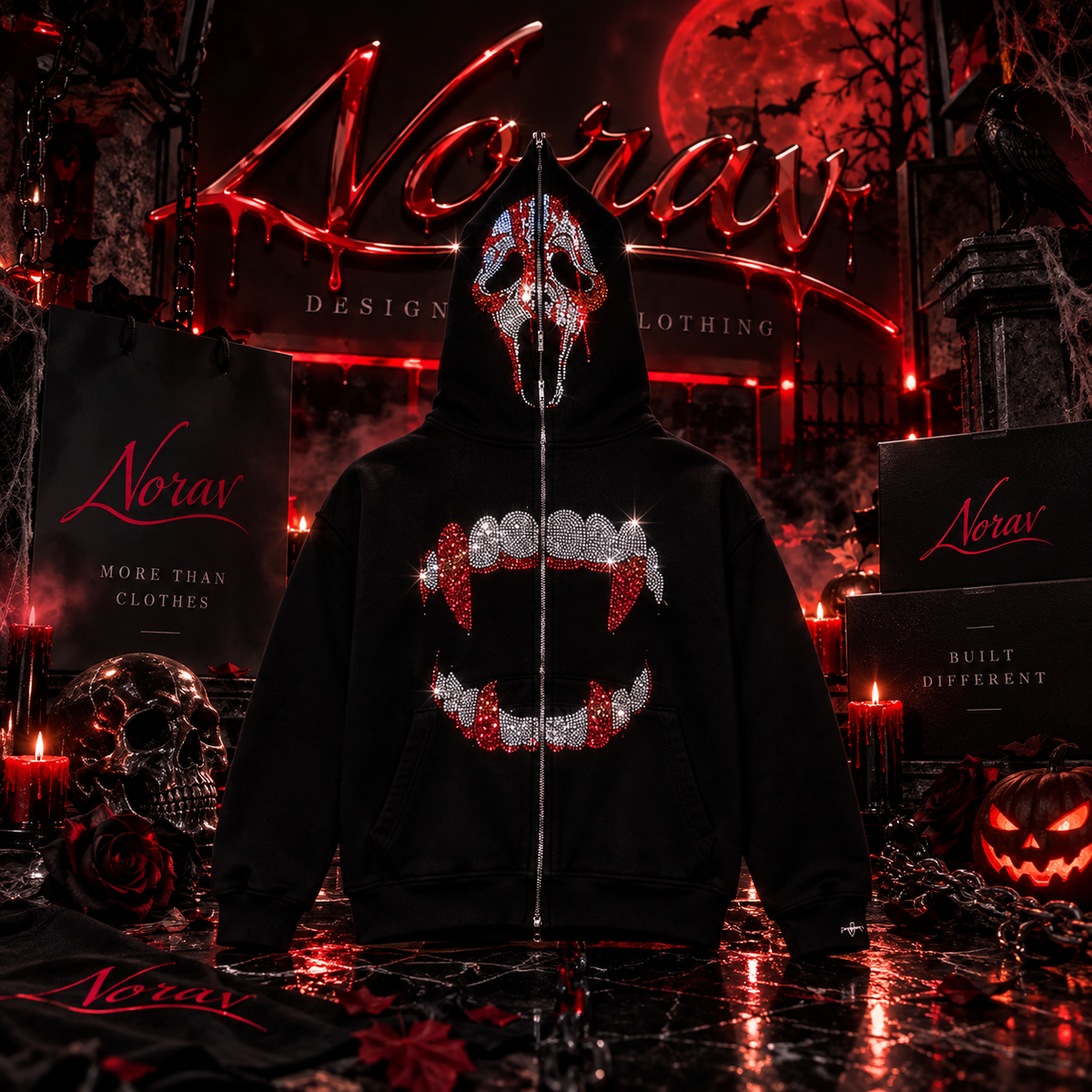 HOODIE RHINESTONE